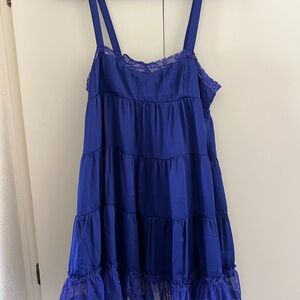 Free People Full Swing Tiered Mini Dress